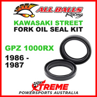 All Balls 55-139 Kawasaki GPZ1000RX 1986-1987 Fork Oil Seal Kit 40x52x8