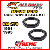 All Balls 57-101 For Suzuki RM250 1991-1995 Fork Dust Wiper Seal Kit 45x57.5x13.3