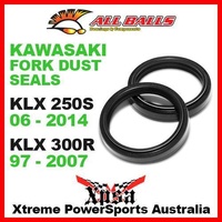 Fork Dust Seals Kit Kawasaki KLX250S 06-2014 KLX300R 97-2007 MX, All Balls 57-102