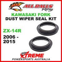 All Balls 57-102 Kawasaki ZX-14R 2006-2015 Fork Dust Wiper Seal Kit 43x55