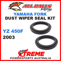 All Balls 57-103 Yamaha YZ 450F YZF 450 2003 Fork Dust Wiper Seal Kit