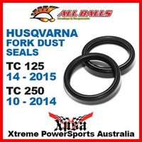 Fork Dust Seals Husqvarna TC125 TC 125 14-15 TC250 250 10-14 MX, All Balls 57-105