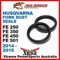 Fork Dust Seals Husqvarna FE250 FE350 FE450 FE501 2014-2015 MX, All Balls 57-105
