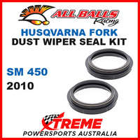 All Balls 57-105 Husqvarna SM450 SM 450 2010 Fork Dust Wiper Seal Kit