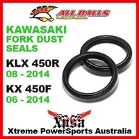 Fork Dust Seals Kawasaki KLX450R 08-2014 KX450F KX 450F 06-2014, All Balls 57-105