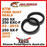 Fork Dust Seals KTM 250SX 250EXC-F EXCF 03-2015 250SXF 05-2015, All Balls 57-105