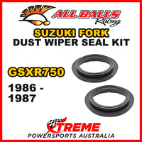 All Balls 57-107 For Suzuki GSXR750 1986-1987 Fork Dust Wiper Seal Kit 41x53.5x12