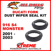 All Balls 57-108-1 Ducati 916 S4 Monster 2001-2003 Fork Dust Wiper Seal Kit 43x54