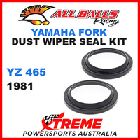 All Balls 57-117 Yamaha YZ 465 1981 Fork Dust Wiper Seal Kit