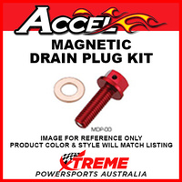 Accel 58.MDP-01-R Honda CRF150R 2007-2017 8x1.25x35 Red Magnetic Drain Plug