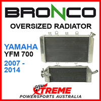 Psychic/Bronco YAMAHA YFM700 YFM 700 2007-2014 Core 98mm OVERSIZED Single Aluminium Radiator