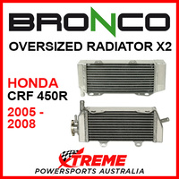 Psychic/Bronco HONDA CRF450R CRF 450 R 2005-2008 OVERSIZED Dual Radiator