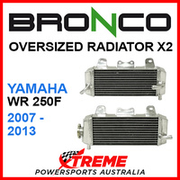 Psychic/Bronco YAMAHA WR250F WRF250 2007-2013 OVERSIZED Dual Radiator