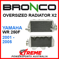 Psychic/Bronco YAMAHA WR250F WRF250 2001-2005 OVERSIZED Dual Radiator
