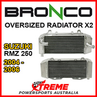 Psychic/Bronco For Suzuki RMZ250 RMZ 250 2004-2006 OVERSIZED Dual Radiator