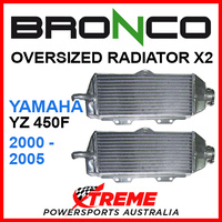 Psychic/Bronco YAMAHA YZ450F YZF450 2000-2005 OVERSIZED Dual Radiator
