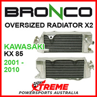 Psychic/Bronco KAWASAKI KX85 KX 85 2001-2013 OVERSIZED Dual Radiator