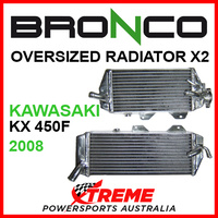 Psychic/Bronco KAWASAKI KX450F KXF450 2008 OVERSIZED Dual Radiator