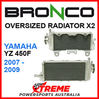 Psychic/Bronco YAMAHA YZ450F YZF450 2007-2009 OVERSIZED Dual Radiator