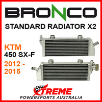 Psychic/Bronco KTM 450 SX-F 450SXF 2012-2015 STANDARD Dual Radiator