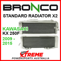 Psychic/Bronco KAWASAKI KX250F KXF250 2009-2015 STANDARD Dual Radiator