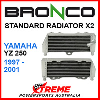 Psychic/Bronco YAMAHA YZ250 YZ 250 1997-2001 STANDARD Dual Radiator