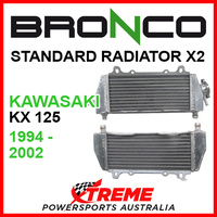 Psychic/Bronco KAWASAKI KX125 KX 125 1994-2002 STANDARD Dual Radiator