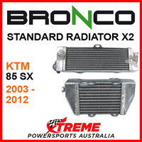 Psychic/Bronco KTM 85SX 85 SX 2003-2012 STANDARD Dual Radiator