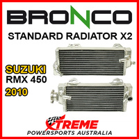 Psychic/Bronco For Suzuki RMX450Z RMX 450Z 2010 STANDARD Dual Radiator