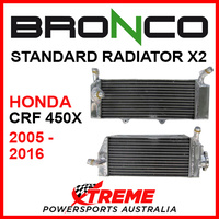 Psychic/Bronco HONDA CRF450X CRF 450X 2005-2016 STANDARD Dual Radiator