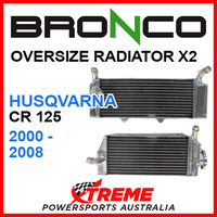 Psychic/Bronco HUSQVARNA CR125 CR 125 2000-2008 OVERSIZED Dual Radiator