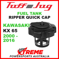Kawasaki KX65 KX 65 2000-2016 Fuel Gas Tank Tuff Jug Quick Cap Black
