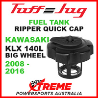 Kawasaki KLX 140L Big Wheel 2008-2016 Fuel Gas Tank Tuff Jug Quick Cap Black