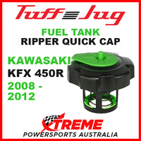 Kawasaki KFX 450R KFX450R 2008-2012 Fuel Gas Tank Tuff Jug Quick Cap Black Green