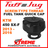 KTM 450 SX-F 450SXF 2013-2016 Fuel Gas Tank Thread Tuff Jug Quick Cap Black