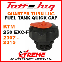 KTM 250 EXC-F 250EXCF 2007-2015 Lug Quarter Turn Tuff Jug Tank Quick Cap Blk Org