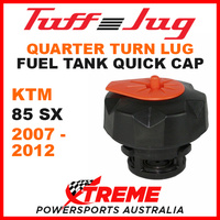 KTM 85 SX 85SX 2007-2012 Lug Quarter Turn Tuff Jug Tank Quick Cap Blk Org