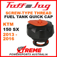 KTM 150 SX 150SX 2013-2016 Fuel Gas Tank Thread Tuff Jug Quick Cap Blk Org
