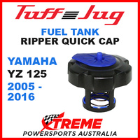 Yamaha YZ 125 YZ125 2005-2016 Fuel Gas Tank Tuff Jug Quick Cap Black Blue
