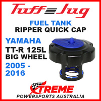 Yamaha TTR 125L Big Wheel 2005-2016 Fuel Gas Tank Tuff Jug Quick Cap Black Blue