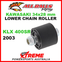 79-5001 Kawasaki KLX400SR 2003 34x28mm Lower Chain Roller w/ Inner Bearing