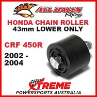 MX 43mm Lower Chain Roller Kit Honda CRF450R CRF 450R 2002-2004 Dirt Bike, All Balls 79-5007