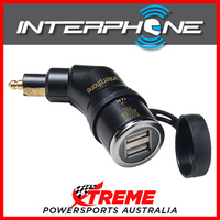 Interphone 12V Din-Double USB Adapter ACCMOTODIN2USB