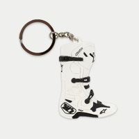 Alpinestars White MX New Tech 10 Boot Keyfob Keyring Stocking Filler 1230-94000-20