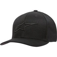 Alpinestars Ageless Curve Hat Cap Black w/ Black Logo Small/Medium