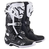 Alpinestars Tech 10 Adult Boots MX Black/White Sizes 7-14