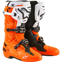 Alpinestars Tech 10 Fluro Orange/Black/White Enduro Boots