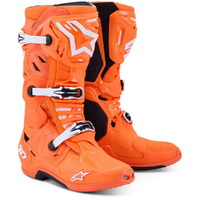 Alpinestars Tech 10 Supervented Flo Orange/Black/White Boots
