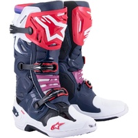 Alpinestars Tech 10 Supervented Night Navy/White/Rainbow Boots