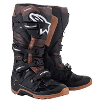Alpinestars Tech 7 Enduro Adult Boots MX Black/Dark Brown Sizes 8-14